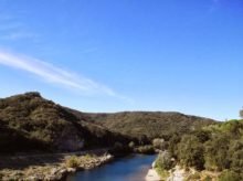 View from Pont du Gard. A fabulous place to visit in France